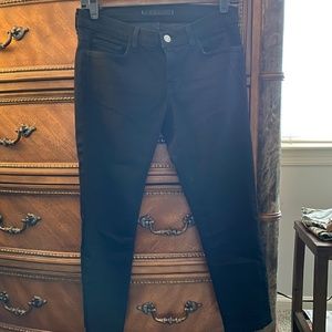 J Brand Black Cropped Jeans